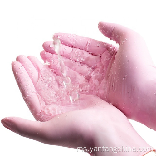 Saiz 6ml Perindustrian sarung tangan peperiksaan nitril bebas serbuk